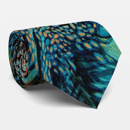 歪んだ孔雀 ネクタイ (ロール)