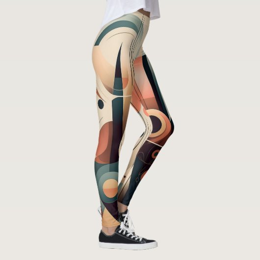 歪んだ孔雀 レギンス (右)