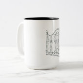 歪んだ宮殿の1面マグ ツートーンマグカップ (正面左)