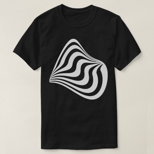 歪んだ形状デザイン Tシャツ (デザイン正面)