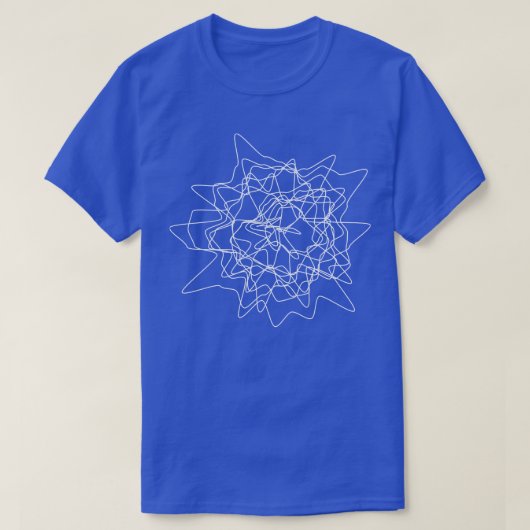 歪んだ線デザイン1 Tシャツ (デザイン正面)