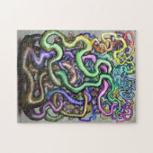 歪んだ虹のつる植物 ジグソーパズル (横)