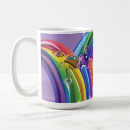 歪んだ虹 コーヒーマグカップ