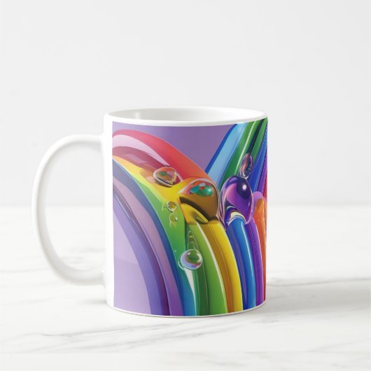 歪んだ虹 コーヒーマグカップ (左)