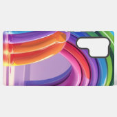 歪んだ虹 SAMSUNG GALAXYケース (裏面横)