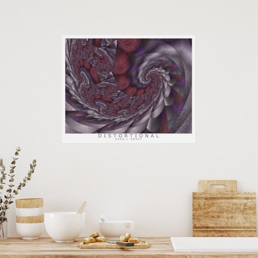 歪んだ ポスター (キッチン)