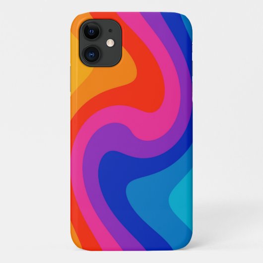 歪カラフル色ホイール Case-Mate iPhoneケース (裏面)