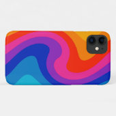 歪カラフル色ホイール Case-Mate iPhoneケース (裏面(横))