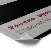 歪曲対称面のSymmetrieポスター ポスター (角)