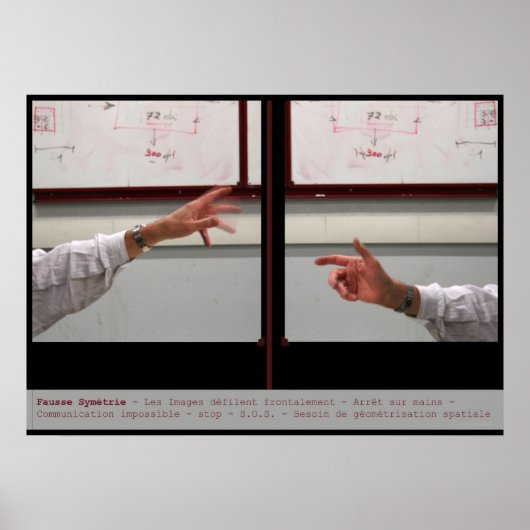 歪曲対称面のSymmetrieポスター ポスター (正面)