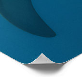 歯おもしろいなし素晴らしホワイトシャークのウォールアート ポスター (角)