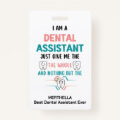 歯おもしろいの名前の全体のアシスタント バッジ (正面)