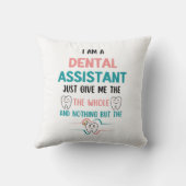 歯おもしろい全体の助手 クッション (裏面)