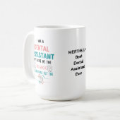 歯おもしろい全体の助手 コーヒーマグカップ (正面左)