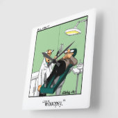 歯おもしろい医用ウオール時計 スクエア壁時計 (傾斜)