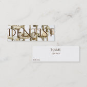 歯おもしろい歯歯科医院 スキニー名刺 (正面/裏面)