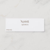 歯おもしろい歯歯科医院 スキニー名刺 (裏面)