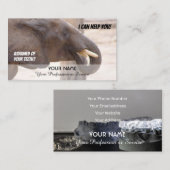 歯おもしろい科の専門家に恥をかく 名刺 (正面/裏面)