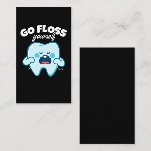 歯おもしろい科歯科矯正医補助 名刺 (正面/裏面)