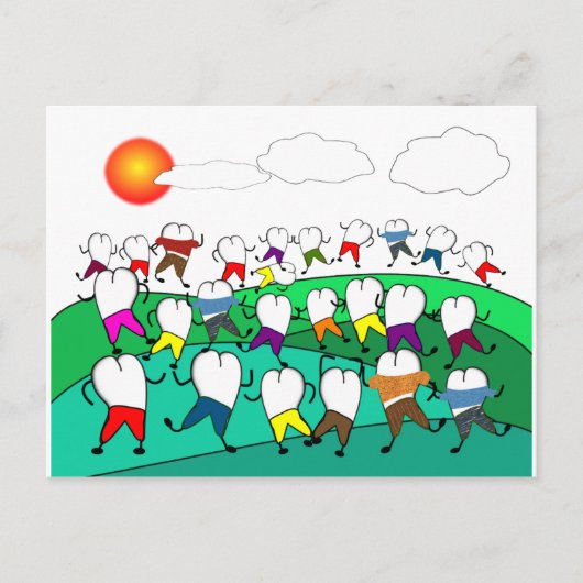 歯お洒落の芸術品 ポストカード (正面)