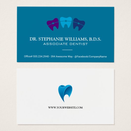 歯かっこロゴ | 歯科 (正面&裏面)