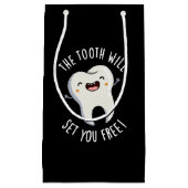 歯があなたに無料の歯科プンダークBGを設定する スモールペーパーバッグ (正面)