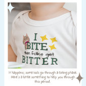 歯が生える赤ちゃんが噛むと人々は腹を立てる ベビーボディスーツ