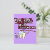 歯が磨けない ポストカード (スタンド正面)