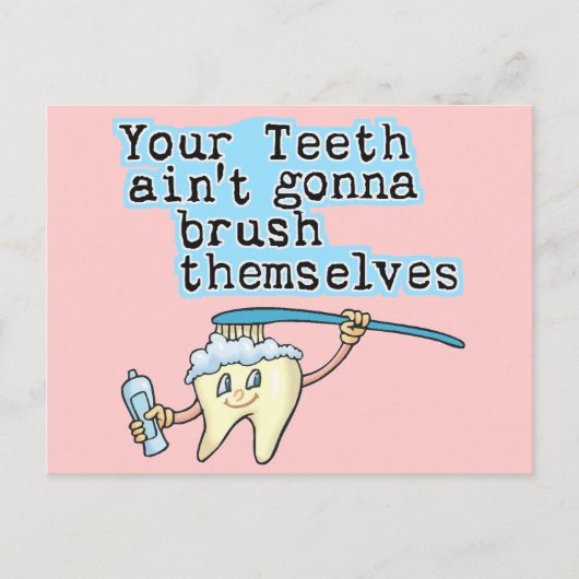 歯が磨けるぞ！ ポストカード (正面)