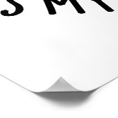 歯が私のフロスの歯科のパンだとおもしろい言う ポスター (角)