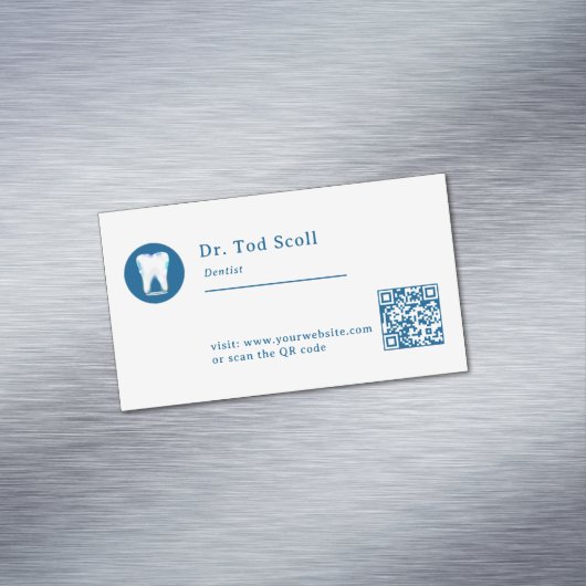 歯きらめく歯科デンタルケア歯科 マグネット名刺 (インサイチュ)