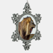 歯ぎしり スノーフレークピューターオーナメント (左)