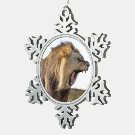 歯ぎしり スノーフレークピューターオーナメント (右)