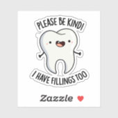 歯ぐずに詰め物を入れおもしろいて下さい シール (シート)