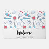 歯とツール歯科パターンへようこそ ドアマット (正面)