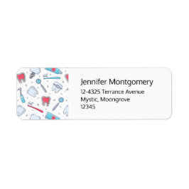 歯とツール歯科パターンアドレス ラベル