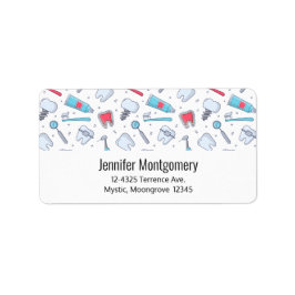 歯とツール歯科パターンアドレス ラベル