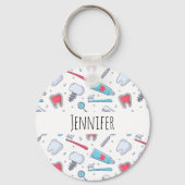 歯とツール歯科パターン キーホルダー (裏面)