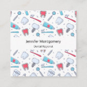 歯とツール歯科パターン スクエア名刺 (正面)