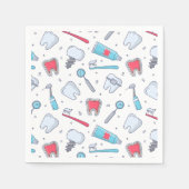 歯とツール歯科パターン スタンダードカクテルナプキン (正面)