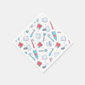 歯とツール歯科パターン スタンダードカクテルナプキン (角)