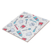 歯とツール歯科パターン タイル (側面)