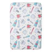 歯とツール歯科パターン バスマット (正面縦)