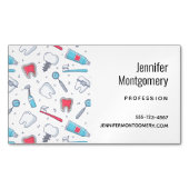 歯とツール歯科パターン マグネット名刺 (正面)