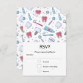 歯とツール歯科パターン 出欠カード (正面/裏面)