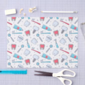 歯とツール歯科パターン 薄葉紙 (クラフト)