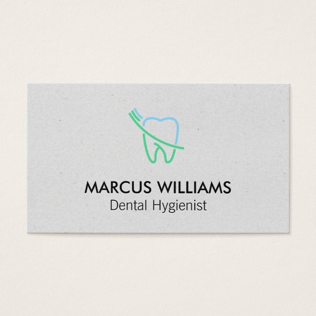 歯とブラシのロゴ (正面)