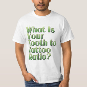 歯と入れ歯の比率 Tシャツ