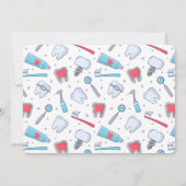 歯と工具歯型の卒業 招待状 (裏面)