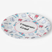 歯と工具歯科パターンおめでとうグラード ペーパープレート (アングル)